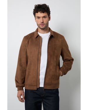 Tan Faux Suede Jacket