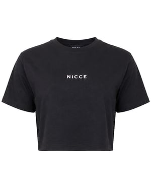Nicce Mini Dia Womens Black Crop Top