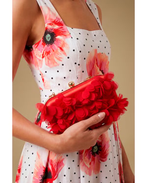 Pippa Petal Detail Clutch Bag