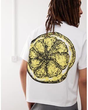 Reclaimed Vintage The Stone Roses licensierad t-shirt i vitt