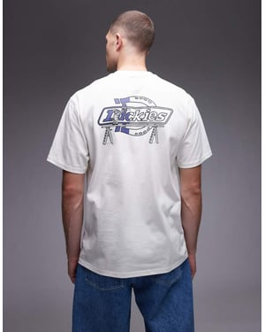 Dickies Statesville grafisk hästsko tryck t-shirt i off-white