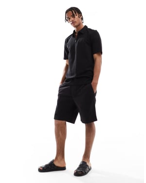 Jack & Jones lösa chinoshorts i svart