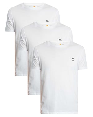 Timberland 3-Pack Dunstan River Slim T-Shirts, Wit