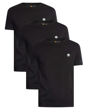 Timberland 3-Pack Dunstan River Slim T-Shirts, Zwart