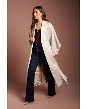 Satin Occasion Trench Coat