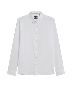 Ted Baker Allardo Regular Premium Witte Oxford-overhemd