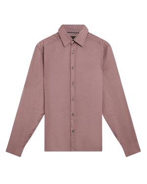 Ted Baker Jozef Mini Geo Print Light Purple Shirt