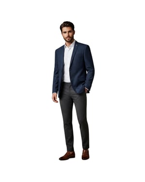 Ted Baker Herenpakjasje met spikkels (Marine)