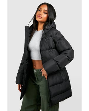 Cinched Waist Puffer Jacket