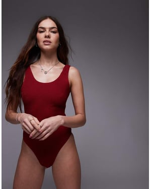 Topshop Aten-baddräkt i röd