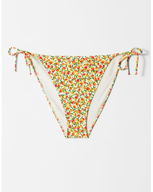 & Other Stories sidbandbikiniunderdel i gul blommig tryck