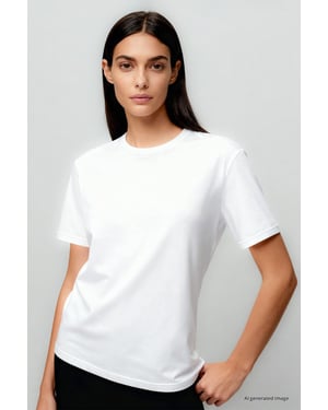 Dames Katoen Elastaan T-Shirt