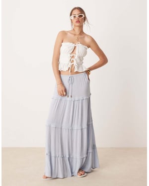Miss Selfridge lager maxi kjol i ljusblå