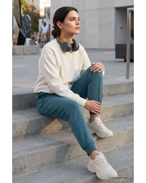 Dames Katoenen Mix Sweatpants
