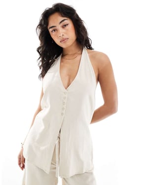 Vero Moda halterneck västset i havre