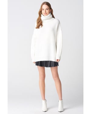 Oversized Geribbelde Coltrui