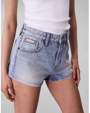 Calvin Klein Jeans denimshorts i ljus tvätt