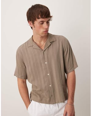 Abercrombie & Fitch långärmad kortärmad lätt skjorta i grå
