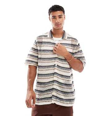 Jack & Jones virkad skjorta i ränder