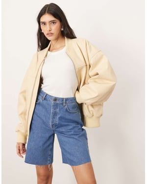 ARRANGE Wilson denim slouchy shorts i klassiskt blått