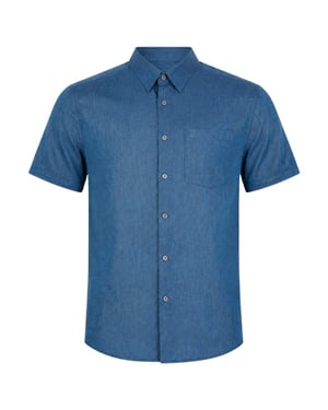 Ted Baker Palomas Navy Linen Shirt
