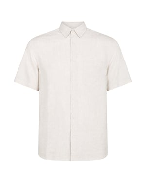 Ted Baker Palomas Stone Linen Shirt