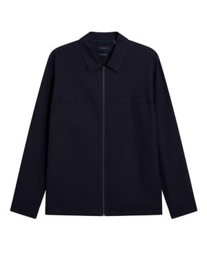 Ted Baker Kailins Zip Thru Navy Overshirt