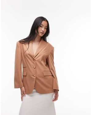 ASOS DESIGN oversized blazer i kamel