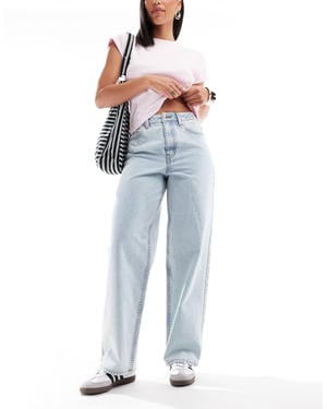 Miss Selfridge baggy jeans i ljus blekt tvätt