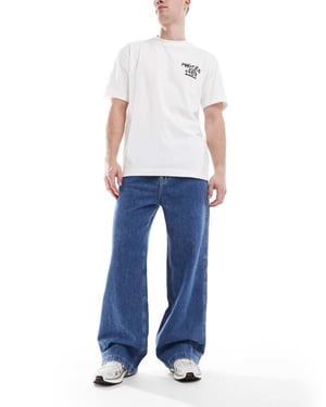Calvin Klein Jeans dra-på 90-tals lösa jeans i medeltvätt