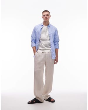 ARKET linne dragkedjebyxor i beige