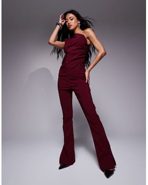 In The Style bengaline flared trousers co-ord in red