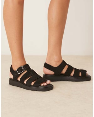 Calvin Klein gladiatorsandaler i svart