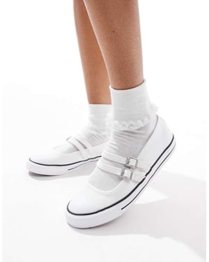 Converse Chuck Taylor All Star ballerina flats i vitt