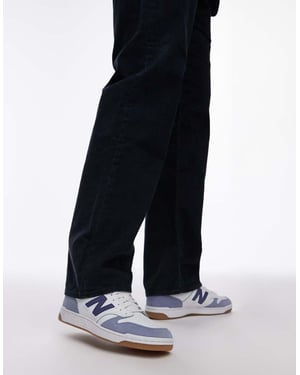 New Balance 480L unisex träningsskor i vitt och blått