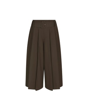 Neo Noir rilene midi pants 169844 676 dark brown