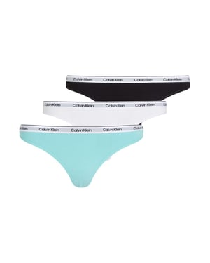 Calvin Klein Modern Logotrosor 3-pack i svart/vit/blå