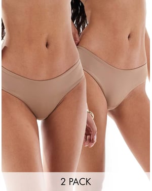 Dorina 2-pack stringtrosor i brunt