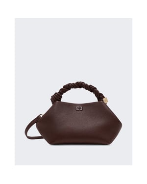 Ganni Dames bou bag small gegreineerde