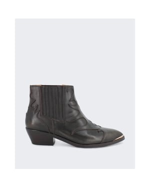 Toral Dames enkellaars met metalen details