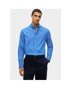 Tommy Hilfiger Overhemd heren flex hairline poplin rf shirt mw0mw44571/0a6