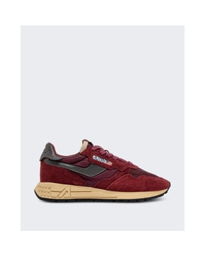 Autry Dames reelwind low sneakers suède met netdetail