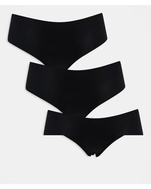 Pieces 3-pack kalsonger i svart