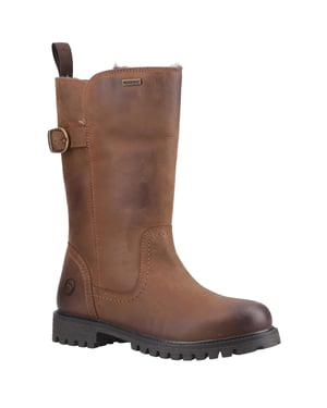 Cotswold Winchcombe Leren Dames Tan Laarsjes
