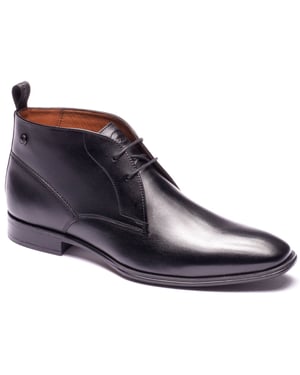Base London Archer Leather Men's Black Ankle Boots
