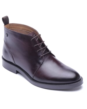 Base London Marco Leather Men's WASHED BROWN Ankle Boots