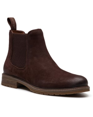 Hush Puppies Russell Läder Herr Mörkbruna Ankelstövlar