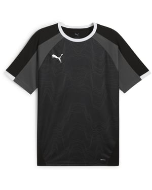 Men's Puma Individualliga Graphic Jersey T-Shirt in Black/Wh