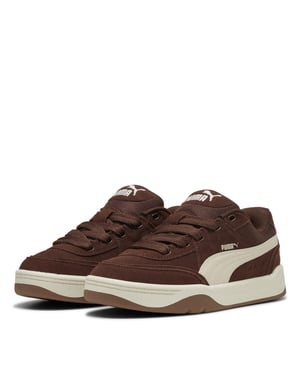 Men's Puma Park Lifestyle Skate Low Top Trainers in Chestnut Brow