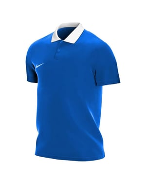 Men's Nike Printed Logo Collared Neck Short Sleeve Shirt in Blue
